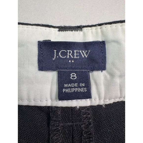 J. CREW FACTORY 4" Linen-Cotton Scalloped Hem Short, Sz 8 - Picture 7 of 9